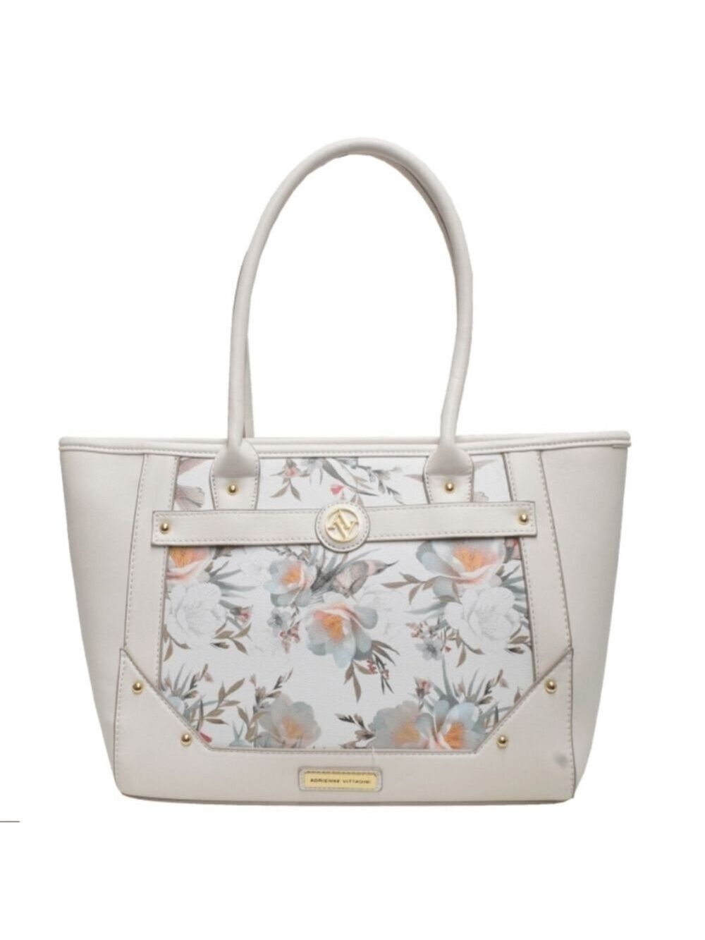 Adrienne Vittadini Garden Bloom Tote White Floral
